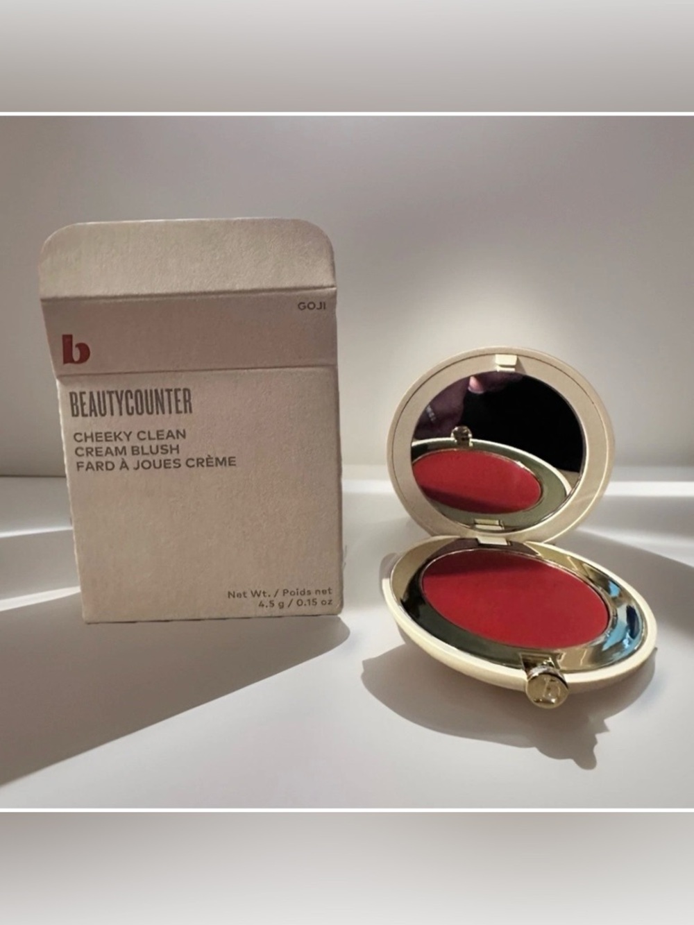 New in Box BEAUTYCOUNTER ~ CHEEKY CLEAN CREAM BLUSH ~ GOJI ~ 0.15 OZ